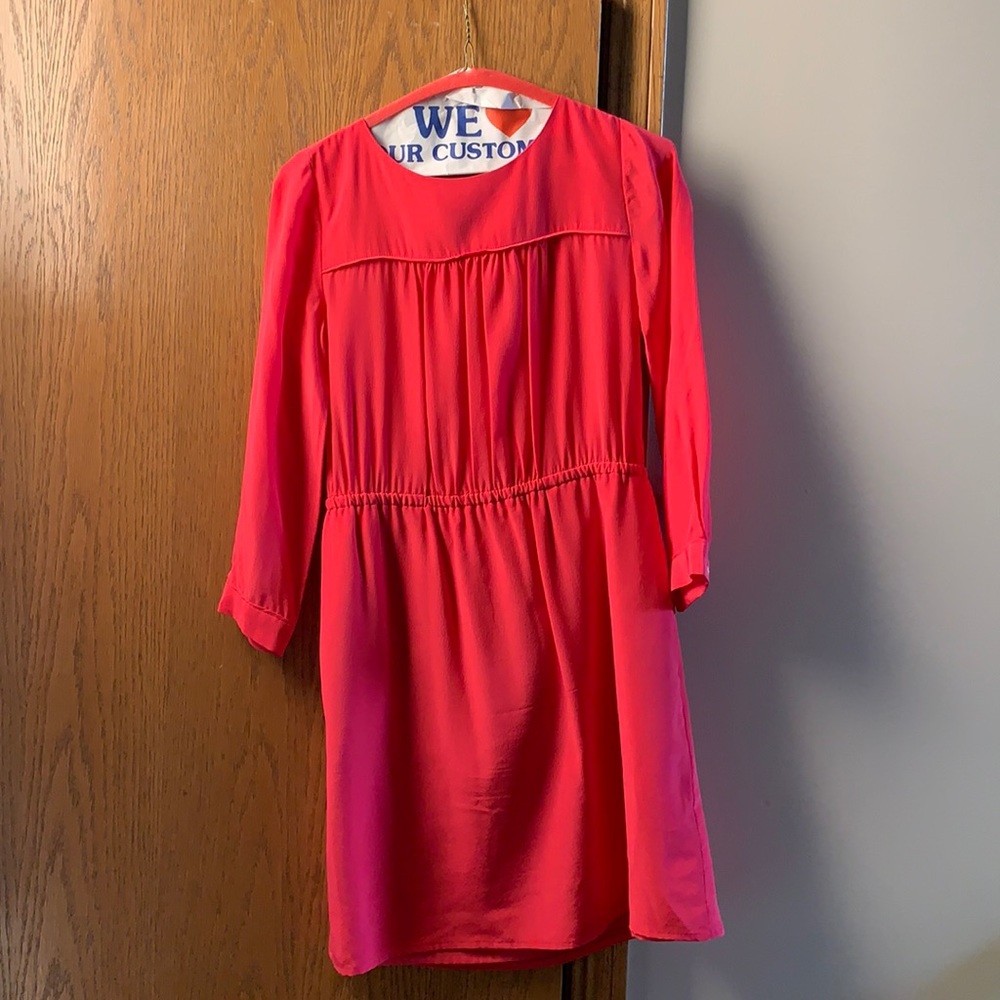 Madewell Pink 100% Silk Dress Size 0